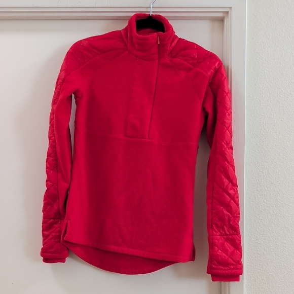 Athleta Vortex Half-Zip Red *FLAWED* - Picture 2 of 6